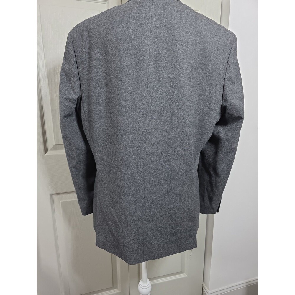 Collection By Michael Strahan 2 Button Suit Jacket 44R Grey Wool Fully Lined - Picture 6 of 13